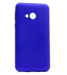 HTC U Play Kılıf Zore Premier Silikon Kapak Saks Mavi
