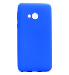 HTC U Play Kılıf Zore Premier Silikon Kapak Mavi