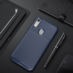 Huaewi Y6S 2019 Case Zore Negro Silicon Cover Navy blue
