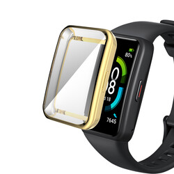 Huawei Band 6 Zore Watch Gard 09 Koruyucu Silikon Gold
