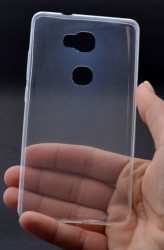 Huawei GR5 Kılıf Zore Ultra İnce Silikon Kapak Renksiz
