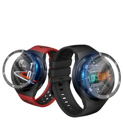 Huawei GT 2E 46mm ​Sport PMMA Pet Saat Ekran Koruyucu Siyah