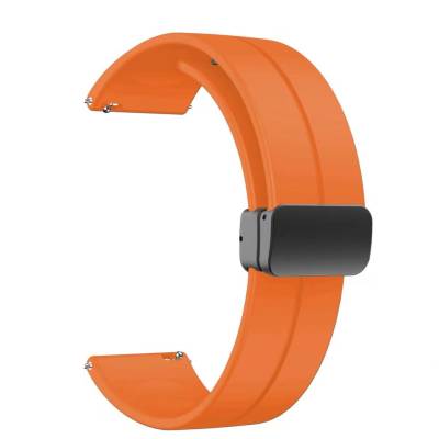 Huawei GT2 42mm KRD-84 20mm Silicone Band Koyu Turuncu