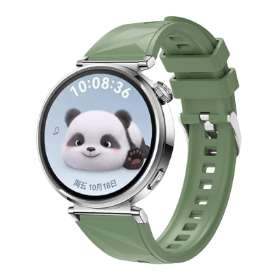 Huawei GT4 41mm Zore KRD-129 18mm Silicone Cord Strap Strap Green