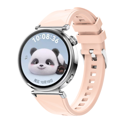 Huawei GT4 41mm Zore KRD-129 18mm Silikon Kordon Strap Kayış Pembe