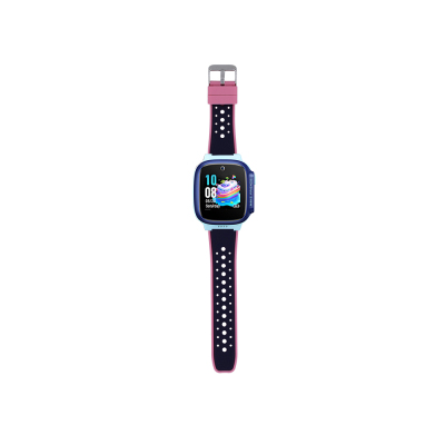 Huawei GT4 41mm Zore KRD-138 18mm Kids Silicone Strap Rose Pembe-Siyah