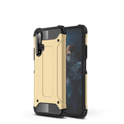 Huawei Honor 20 Case Zore Crash Silicon Cover Gold