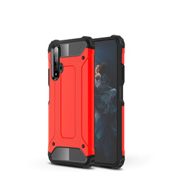 Huawei Honor 20 Case Zore Crash Silicon Cover Red