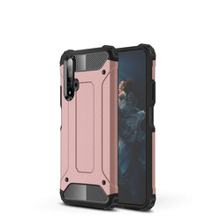 Huawei Honor 20 Case Zore Crash Silicon Cover Rose Gold