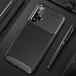 Huawei Honor 20 Case Zore Negro Silicon Cover Black