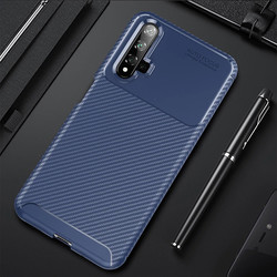 Huawei Honor 20 Case Zore Negro Silicon Cover Navy blue
