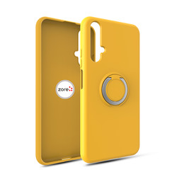 Huawei Honor 20 Case Zore Plex Cover Yellow