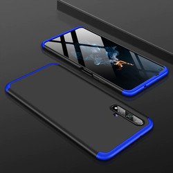Huawei Honor 20 Kılıf Zore Ays Kapak Siyah-Mavi