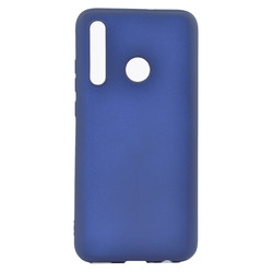 Huawei Honor 20 Lite Case Zore Premier Silicon Cover Navy blue