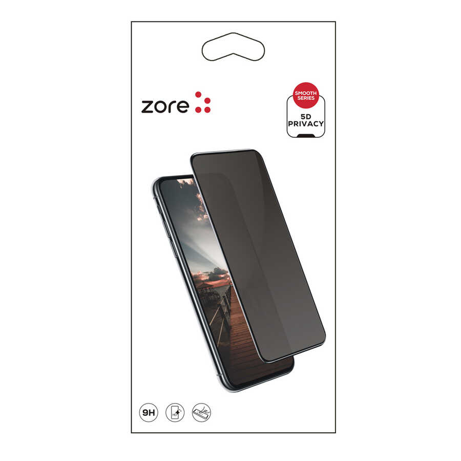 Xiaomi Redmi Note 8 Zore New 5D Privacy Temperli Ekran Koruyucu - 1