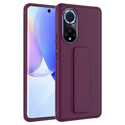 Huawei Honor 50 Case Zore Qstand Cover Plum
