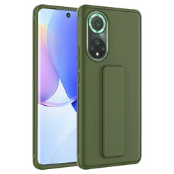 Huawei Honor 50 Case Zore Qstand Cover Dark Green