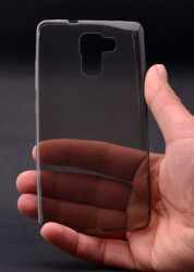 Huawei Honor 7 Kılıf Zore Ultra İnce Silikon Kapak 0.2 mm Füme