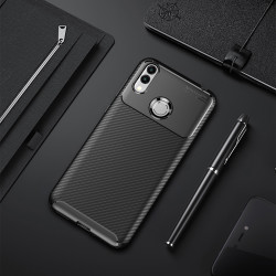 Huawei Honor 8C Kılıf Zore Negro Silikon Kapak Siyah