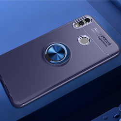 Huawei Honor 8C Kılıf Zore Ravel Silikon Kapak Mavi