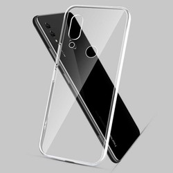 Huawei Honor 8X Kılıf Zore Süper Silikon Kapak Renksiz