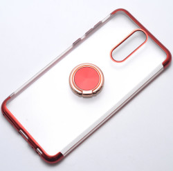 Huawei Mate 10 Lite Kılıf Zore Gess Silikon Kırmızı-Rose Gold