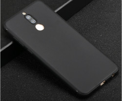 Huawei Mate 10 Lite Kılıf Zore İmax Silikon Kamera Korumalı Siyah