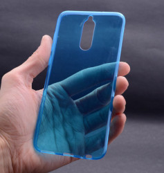 Huawei Mate 10 Lite Kılıf Zore Ultra İnce Silikon Kapak Mavi
