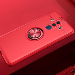 Huawei Mate 10 Pro Kılıf Zore Ravel Silikon Kapak Kırmızı