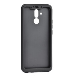 Huawei Mate 20 Lite Case Zore 360 3 Parçalı Rubber Cover Black