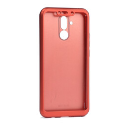 Huawei Mate 20 Lite Case Zore 360 3 Parçalı Rubber Cover Red
