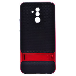 Huawei Mate 20 Lite Kılıf Zore Standlı Verus Kapak Kırmızı