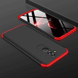 Huawei Mate 20 Lite Kılıf Zore Ays Kapak Siyah-Kırmızı