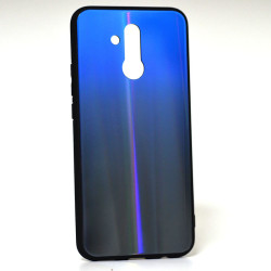 Huawei Mate 20 Lite Kılıf Zore Friz Cam Kapak Mavi