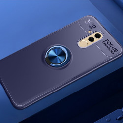 Huawei Mate 20 Lite Kılıf Zore Ravel Silikon Kapak Mavi