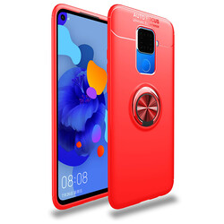 Huawei Mate 30 Lite Case Zore Ravel Silicon Cover Red