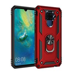 Huawei Mate 30 Lite Kılıf Zore Vega Kapak Kırmızı