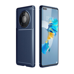 Huawei Mate 40 Pro Case Zore Negro Silicon Cover Navy blue