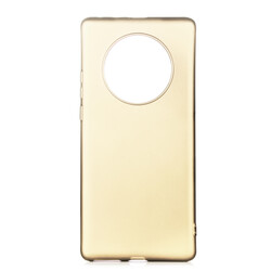 Huawei Mate 40 Pro Case Zore Premier Silicon Cover Gold