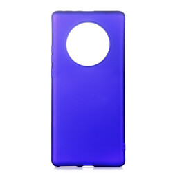 Huawei Mate 40 Pro Case Zore Premier Silicon Cover Saks Blue