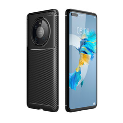 Huawei Mate 40 Pro Kılıf Zore Negro Silikon Kapak Siyah