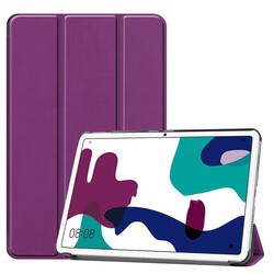 Huawei Mate Pad 10.4 Zore Smart Cover Stand 1-1 Case Purple