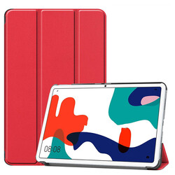 Huawei Mate Pad 10.4 Zore Smart Cover Stand 1-1 Case Red