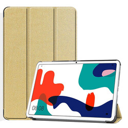 Huawei Mate Pad 10.4 Zore Smart Cover Stand 1-1 Case Gold