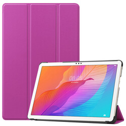 Huawei MatePad T10S Zore Smart Cover Standlı 1-1 Kılıf Pembe