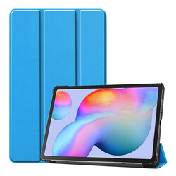 Huawei MatePad T8 Zore Smart Cover Standlı 1-1 Kılıf Mavi