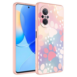 Huawei Nova 9 SE Case Camera Protected Patterned Hard Silicone Zore Epoxy Cover NO4