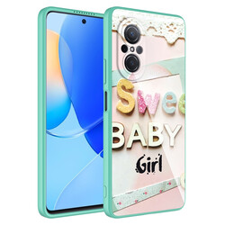 Huawei Nova 9 SE Case Camera Protected Patterned Hard Silicone Zore Epoxy Cover NO5
