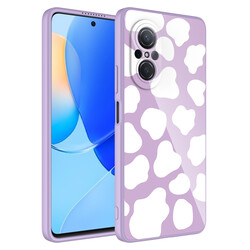 Huawei Nova 9 SE Case Camera Protected Patterned Hard Silicone Zore Epoxy Cover NO6