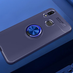 Huawei P Smart 2019 Kılıf Zore Ravel Silikon Kapak Mavi